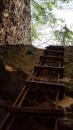 Hatchet Bay Cave 6: Up the exit shaft ladder